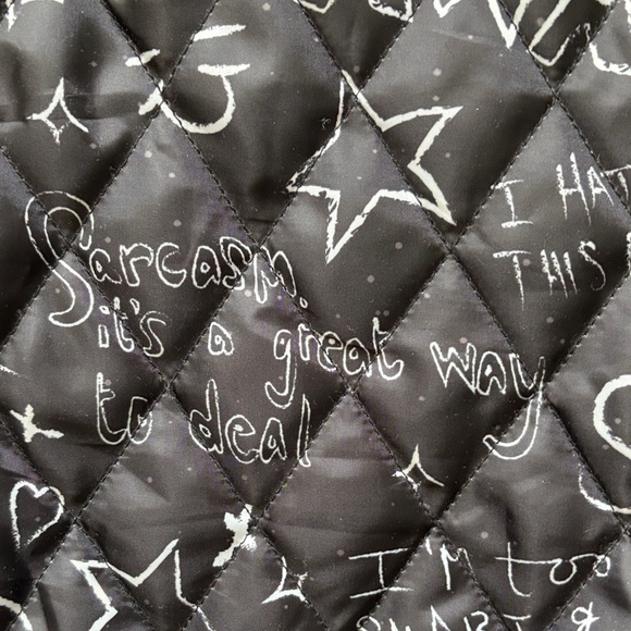 Dolls Kill X Daria Plaid Fleece Jacket with Graphic Design - Picture 9 of 13